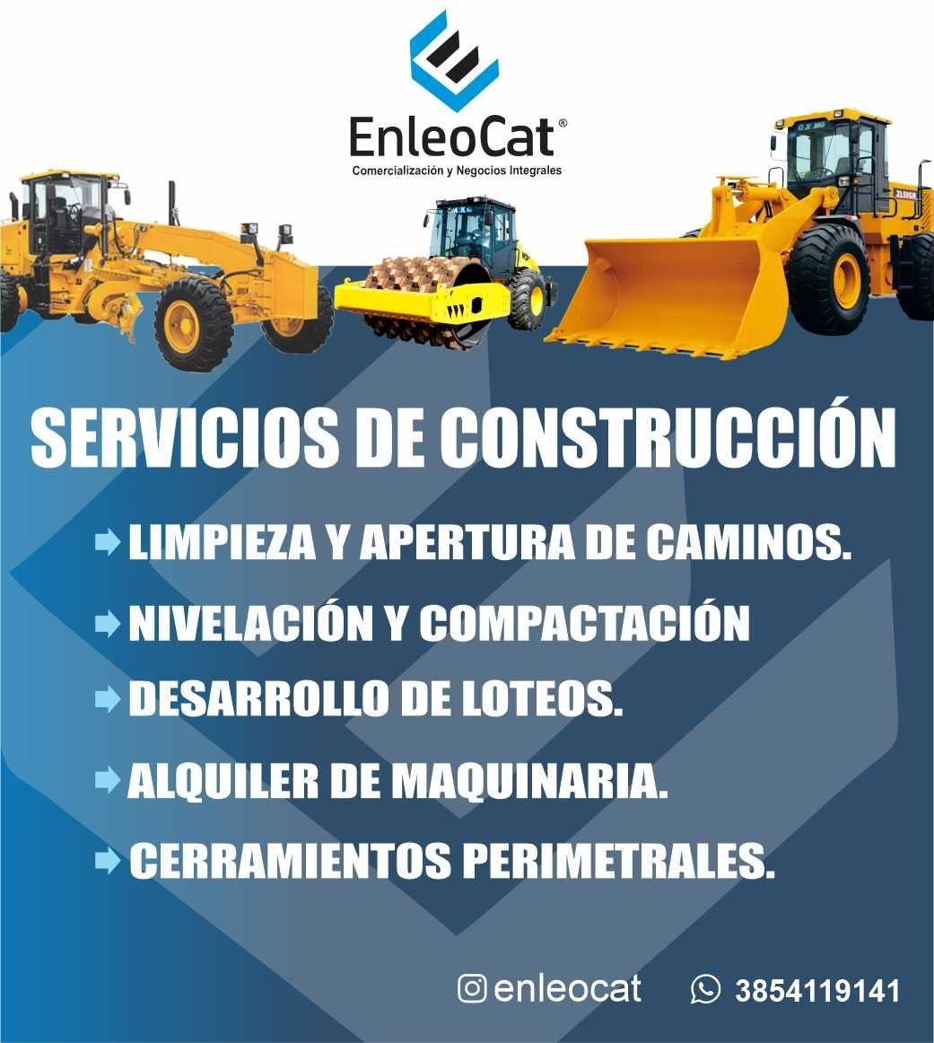 Servicios de construcción y alquiler de maquinaria